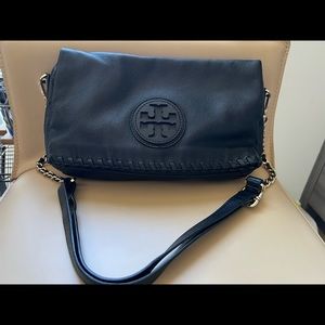 Tory Burch Marion Foldover Crossbody Black